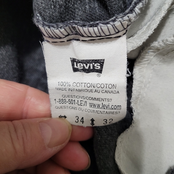 Vintage 90's Orange Tab Levis Classic Straight Leg Black Jeans Sz 34/32 - Picture 15 of 15